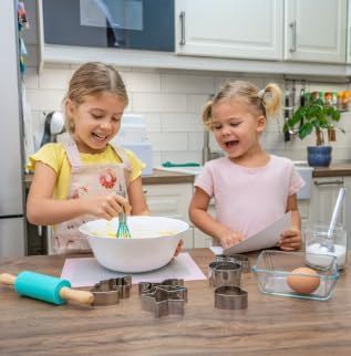 Tovla Jr. Kids Baking Gift Set with Storage Case - Cooking Kit for Children - Educational Baking Sets - Real Kid Baking Supplies with Decorating Tools Set with Apron… (Unicorn)