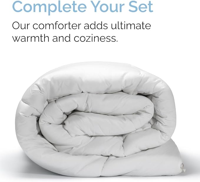 CGK Linens Split King 7 Piece Sheet Set - Cooling Sheets for Hot Sleepers - Hotel Luxury Bedding Set with 8-16 Inch Deep Pockets - 1 Flat & 2 Fitted & 4 Pillowcases - Soft & Wrinkle Free - Split King
