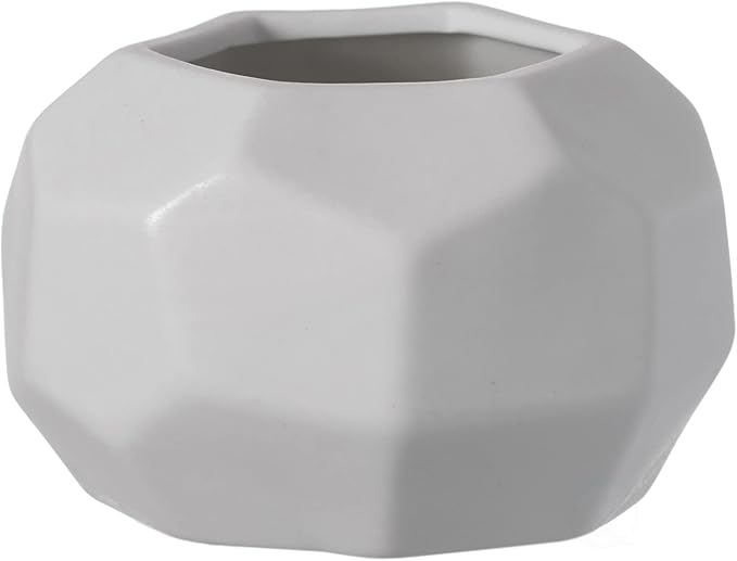 4-In Honeycomb White Ceramic Table Vase - Modern, Bohemian and Minimalist Decorative Centerpiece for Weddings, Dining & Living Rooms, Offices, Coffee Tables, and Interior Design Accessories