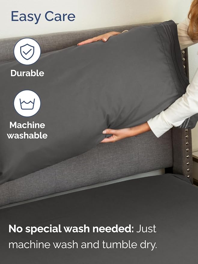 Extra Deep Twin Sheet Set - 4 Piece Breathable & Cooling Sheets - Hotel Luxury Bed Sheets Set - Easy & Secure Fit - Soft, Wrinkle Free & Comfy Sheets Set - Charcoal Sheet Set with Extra Deep Pockets