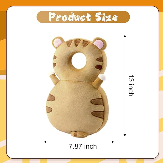 Вaby hеad Protector Backpack,Вaby hеad Protector,Вaby Walkers Protective Toddler, Hеad Protector for Baby Walking Brown Tiger3