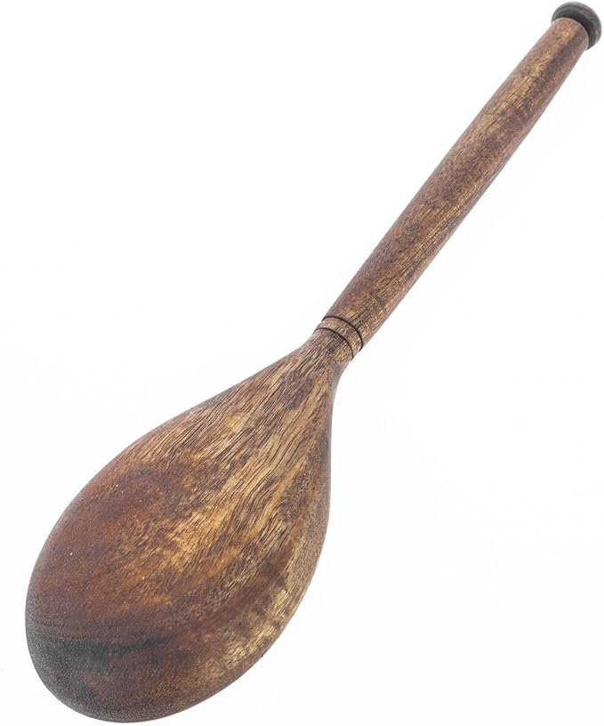Labrea Life and Home 1pc Solid Acacia Wood Spoon Kitchen Utensils Cooking Baking Home Essentials 11.5 Inch