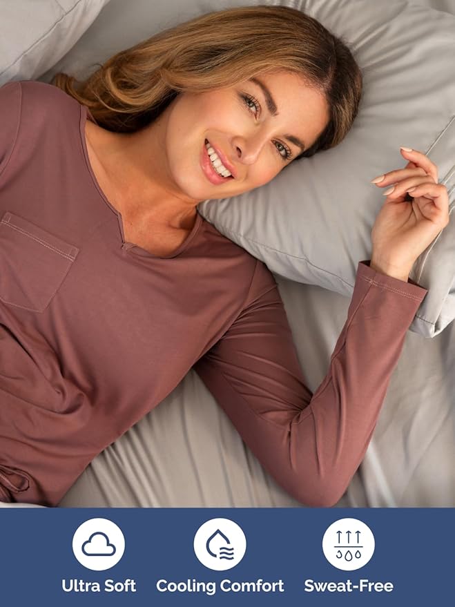 Extra Deep Cal King Sheet Set - 6 Piece Breathable and Cooling Sheets - Hotel Luxury Bed Sheets Set - Easy Fit - Soft, Wrinkle Free and Comfy Sheets Set - Light Grey Sheet Set with Extra Deep Pockets