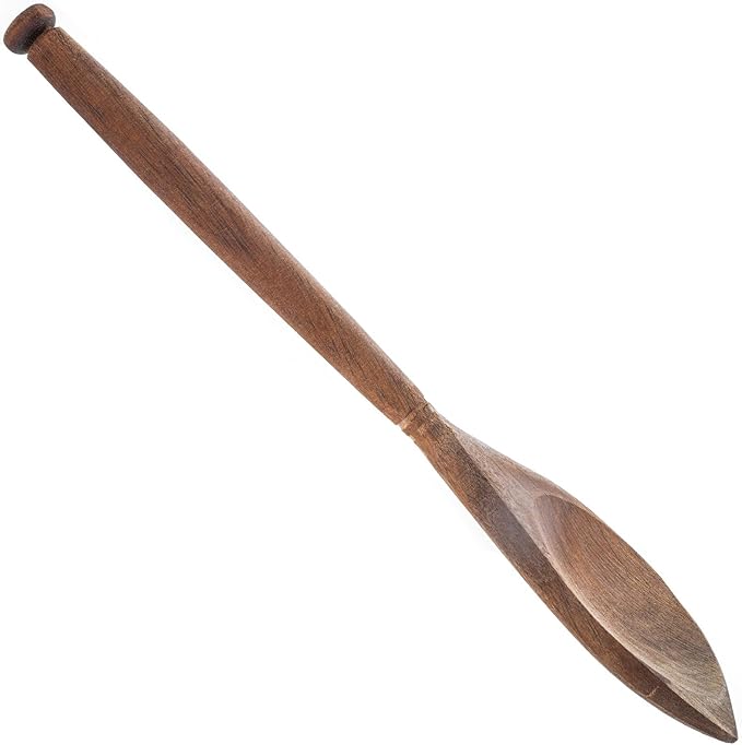 Labrea Life and Home 1pc Solid Acacia Wood Corner Spoon Kitchen Utensils Cooking Baking Home Essentials 12 Inch