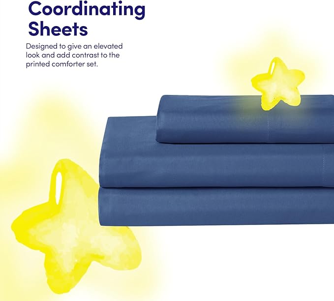 Basketball Comforter Set Twin Size – Bed in a Bag with Sheets, Pillowcases & Shams – Soft Stylish Sports Bedding – All Season Boy’s Basketball Bed Set
