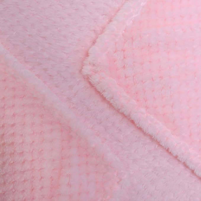 Fuzzy Throw Blanket, Plush Fleece Blankets for adults, Toddler, boys and Girls, Warm Soft Blankets and Throws for Bed, Couch, Sofa, Travel and Outdoor, Camping (Twin(60"x80"), XL1-Baby Pink)