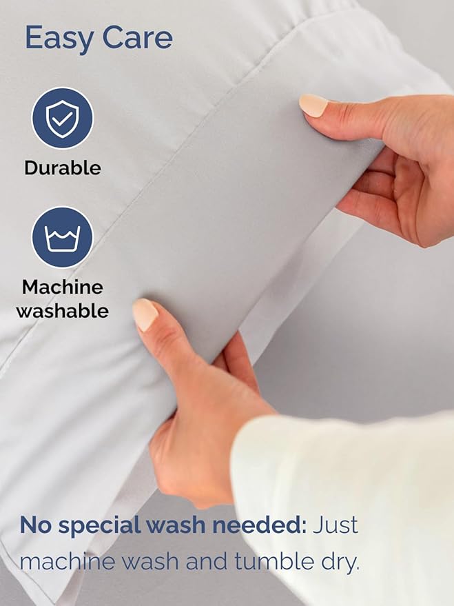 Extra Deep Cal King Sheet Set - 6 Piece Breathable and Cooling Sheets - Hotel Luxury Bed Sheets Set - Easy Fit - Soft, Wrinkle Free and Comfy Sheets Set - French Grey Sheet Set with Extra Deep Pockets