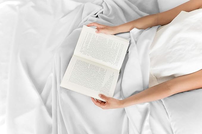 CGK Linens Cal King 6 Piece Sheet Set - Cooling Sheets for Hot Sleepers - Hotel Luxury Bedding Set with 8-16 Inch Deep Pockets - 1 Flat & 1 Fitted & 4 Pillowcases - Ultra Soft & Wrinkle Free - White
