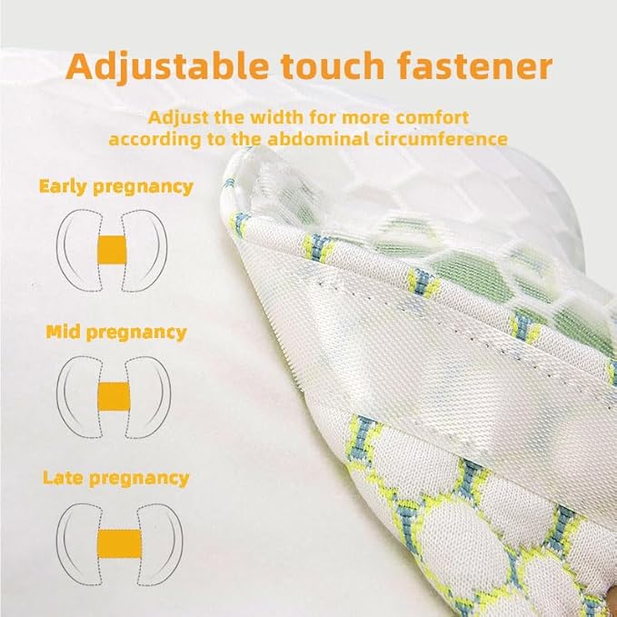 Pregnancy Pillows for Sleeping, Soft Pregnancy Pillow Side Sleeper with Detachable and Adjustable Pillow Cover, Maternity Body Pillow for Pregnancy Belly/Back Support