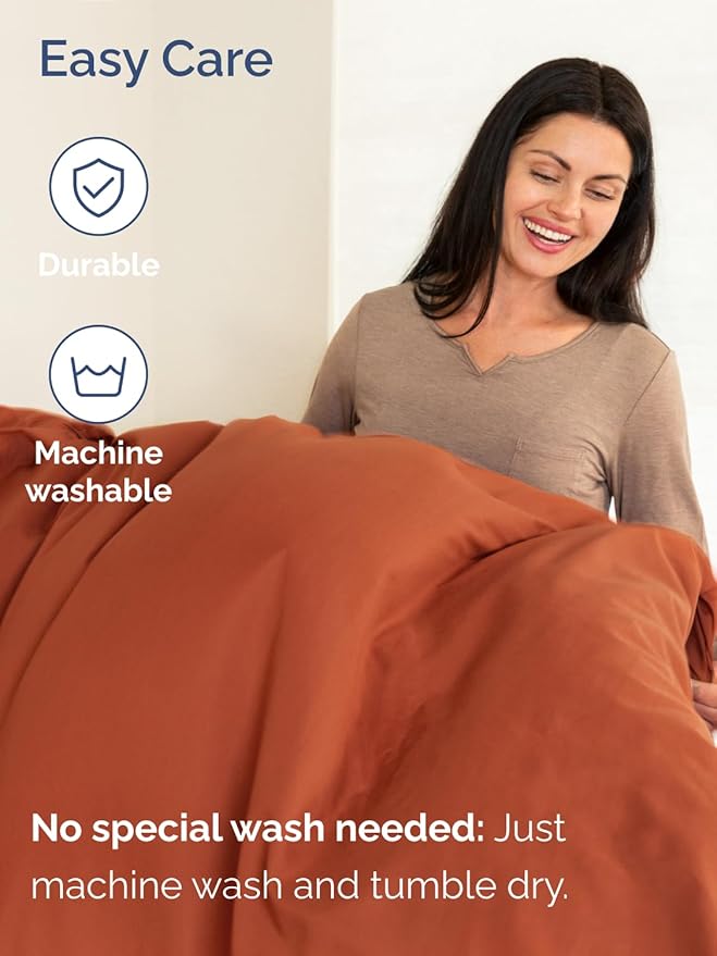 Extra Deep Twin XL Sheet Set - 4 Piece Breathable and Cooling Sheets - Hotel Luxury Bed Sheets Set - Easy Fit - Soft, Wrinkle Free and Comfy Sheets Set - Terracotta Sheet Set with Extra Deep Pockets