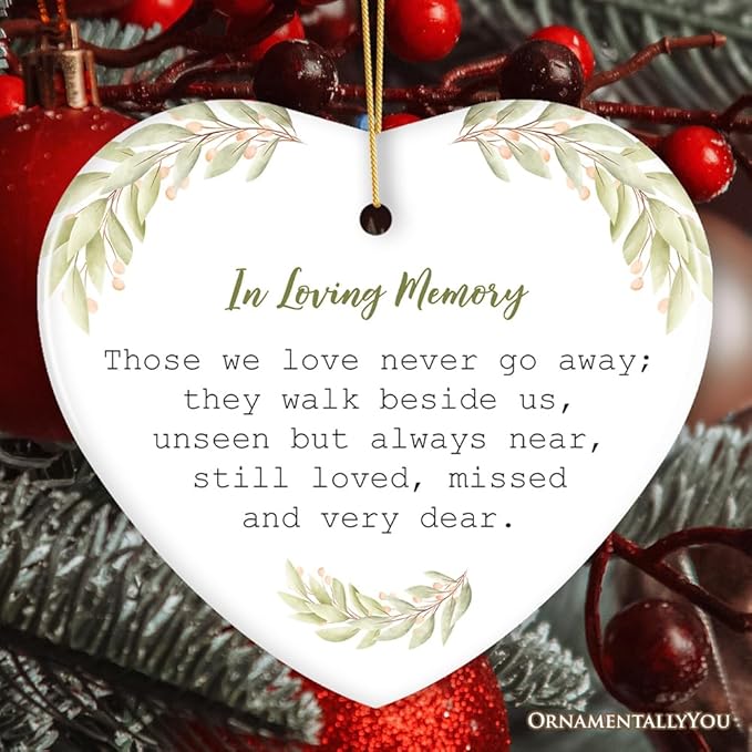Always Near, Forever Dear Memorial Ornament, Christmas Keepsake for Loved Ones