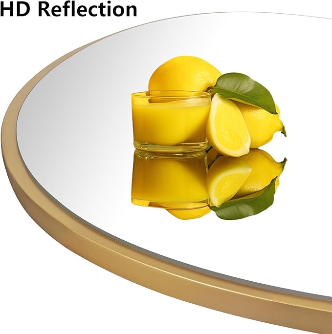 WallBeyond Asymmetrical Mirror, Irregular Wall Mirror, Unique Wall Mirrors Decorative for Bedroom Living Room Entryway Hall, Gold Mirrors for Wall Decor 28" H x 22" W