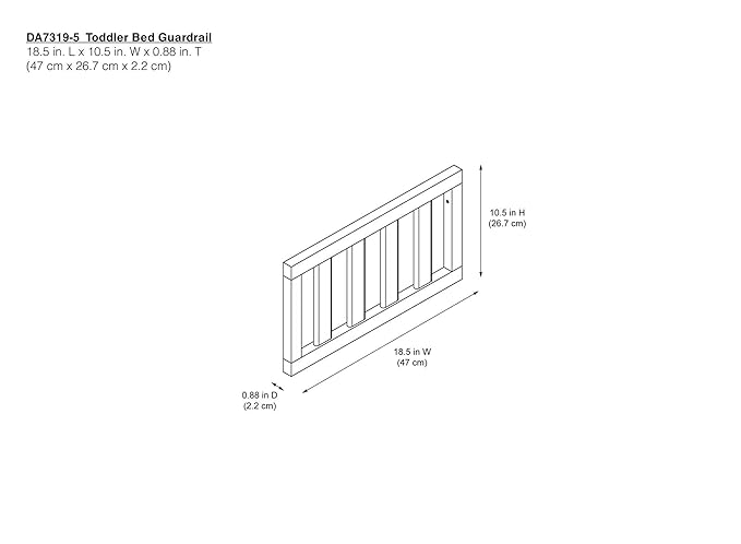 Baby Relax Miles Toddler Guardrail, White