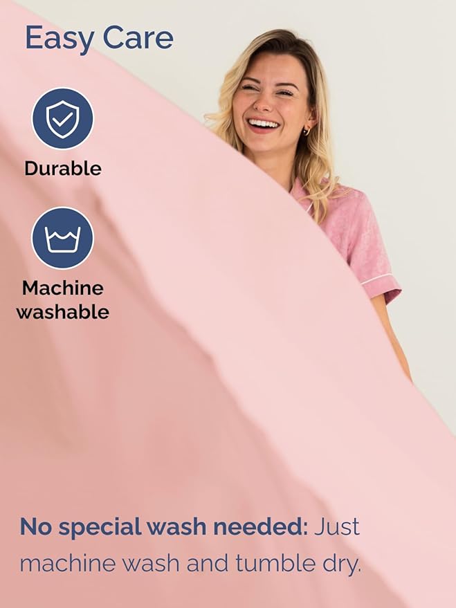 Extra Deep Full Sheet Set - 6 Piece Breathable & Cooling Sheets - Hotel Luxury Bed Sheets Set - Easy & Secure Fit - Soft, Wrinkle Free & Comfy Sheets Set - Baby Pink Sheet Set with Extra Deep Pockets