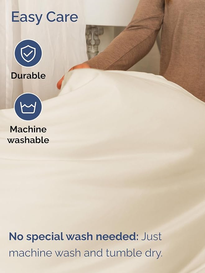 Extra Deep Twin XL Sheet Set - 4 Piece Breathable and Cooling Sheets - Hotel Luxury Bed Sheets Set - Easy Fit - Soft, Wrinkle Free and Comfy Sheets Set - Off White Sheet Set with Extra Deep Pockets