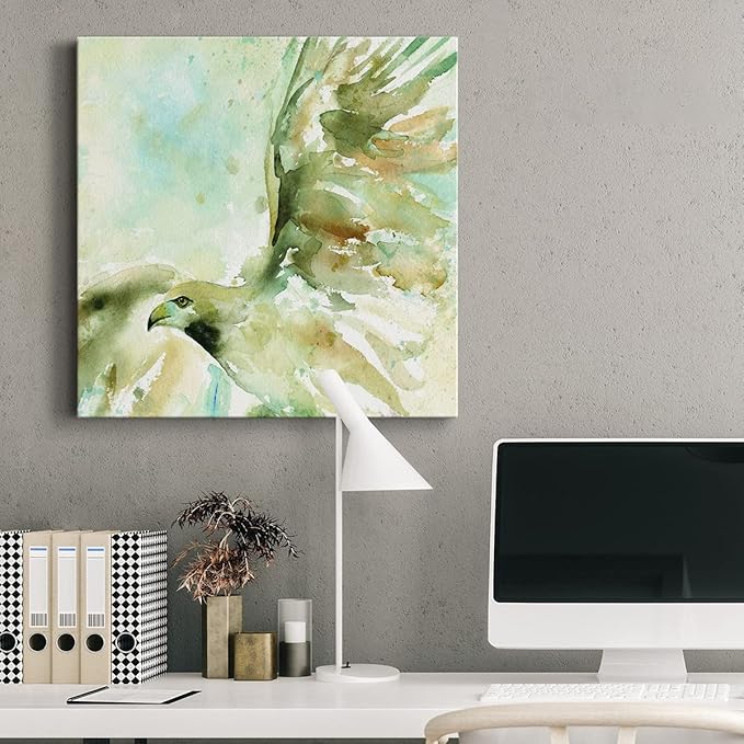 Canvas Wall Art Animals Theme for Home Décor, Taking Flight Wall Art, Ready to Hang, 16'' x 16''