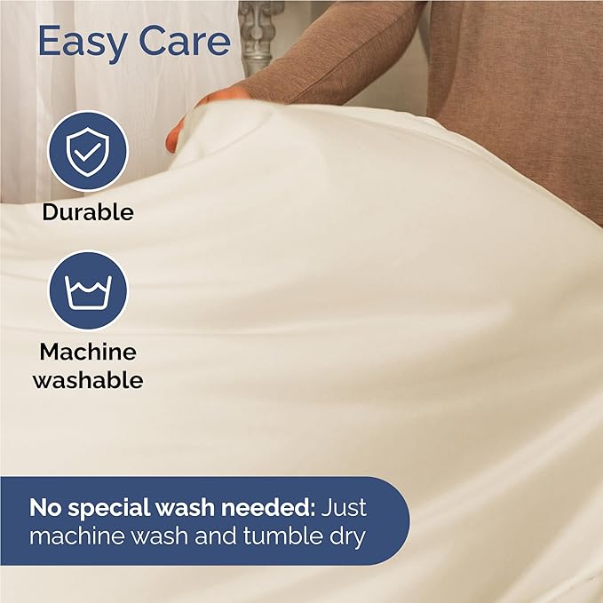 Twin XL Size 3 Piece Sheet Set - Comfy Breathable & Cooling Bed Sheets Set - Hotel Luxury Bedding for Women, Men, Kids, Teens, Boys & Girls - Deep Pockets, Soft, Wrinkle Free - Oeko-Tex - Off White