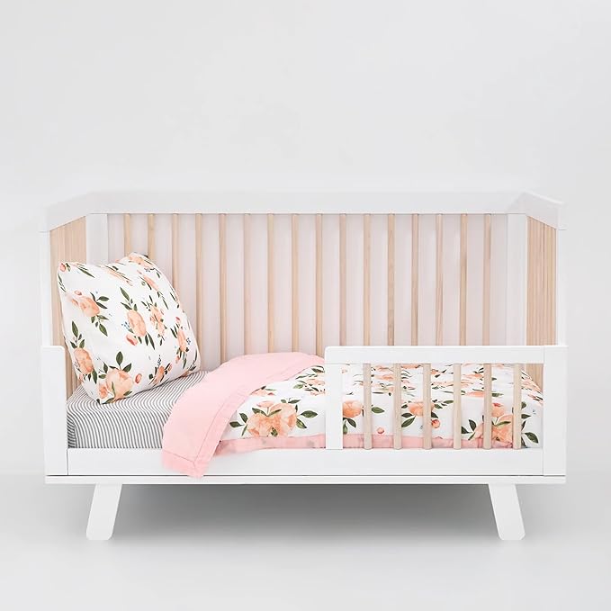 Little Unicorn Lofty Comforter Blanket | Super Soft & Breathable Muslin Fabric| Great for Play & Bedtime Blanket (Watercolor Roses Grande)