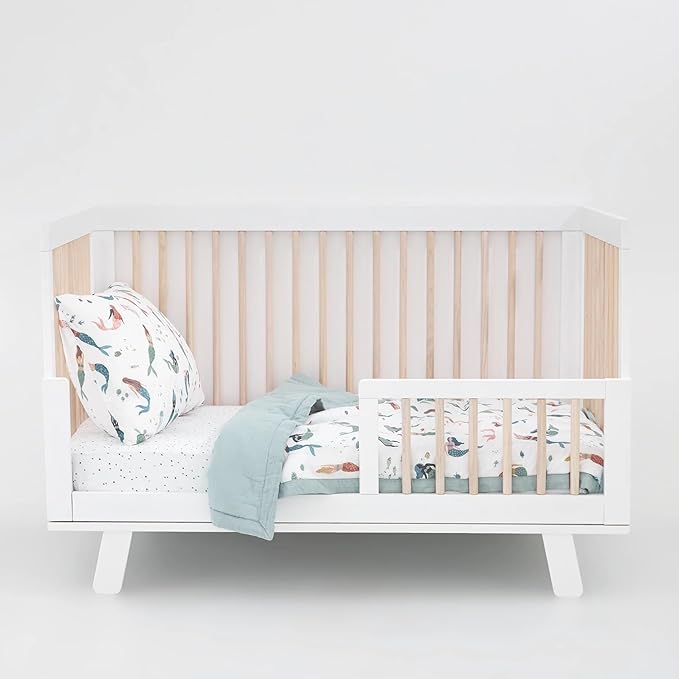 Little Unicorn Lofty Comforter Blanket | Super Soft & Breathable Muslin Fabric| Great for Play & Bedtime Blanket (Mermaid Party)