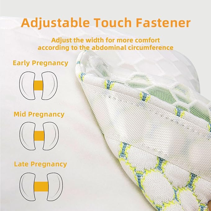Pregnancy Pillows for Sleeping, Maternity Pillow for Pregnant Women with Pillow Cover, Adjustable Body Pillow for Pregnant Women, Wedge Pillows Support for Back, Legs, Belly, Hips(Green)