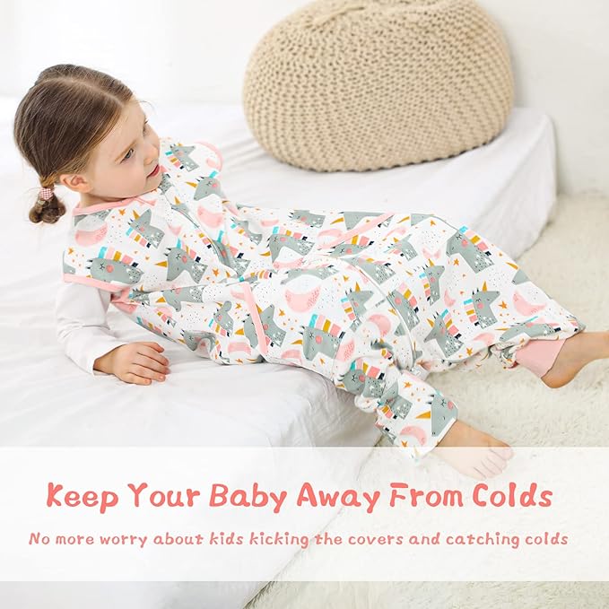 WONDAY Baby Toddler Sleep Sack, Sleep Sack 3t-5t, Sleep Sack Baby Wearable Blanket, Baby Sleep Sacks with Feet, Sleeveless Soft Sleep Sacks for Baby Boys or Girls