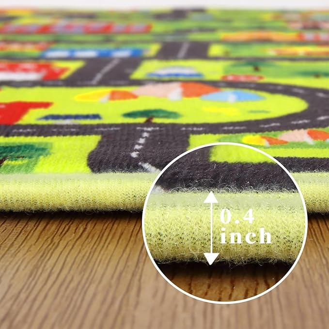 Kids Rug 3x5 Rug Baby Floor Mat Kids Educational Rug Area Rug for Classroom Play Mats for Babies and Toddlers Nursery Rug Kids Room Rugs for Bedroom Carpet Car Rug