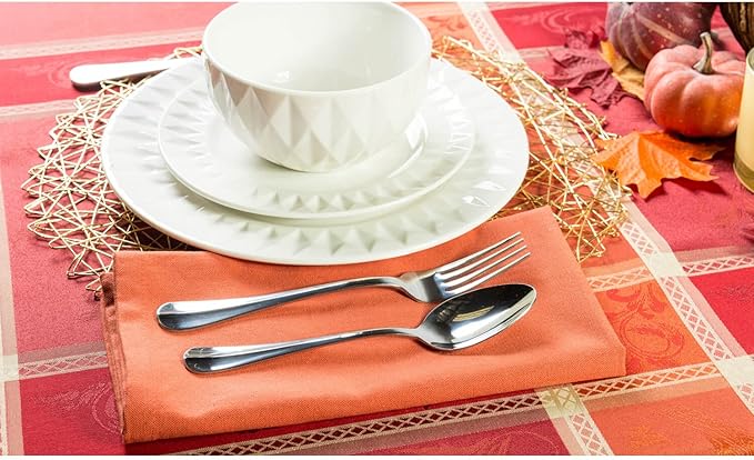 DII Variegated Tabletop Collection, Napkin Set, 20x20, Spice, 6 Piece