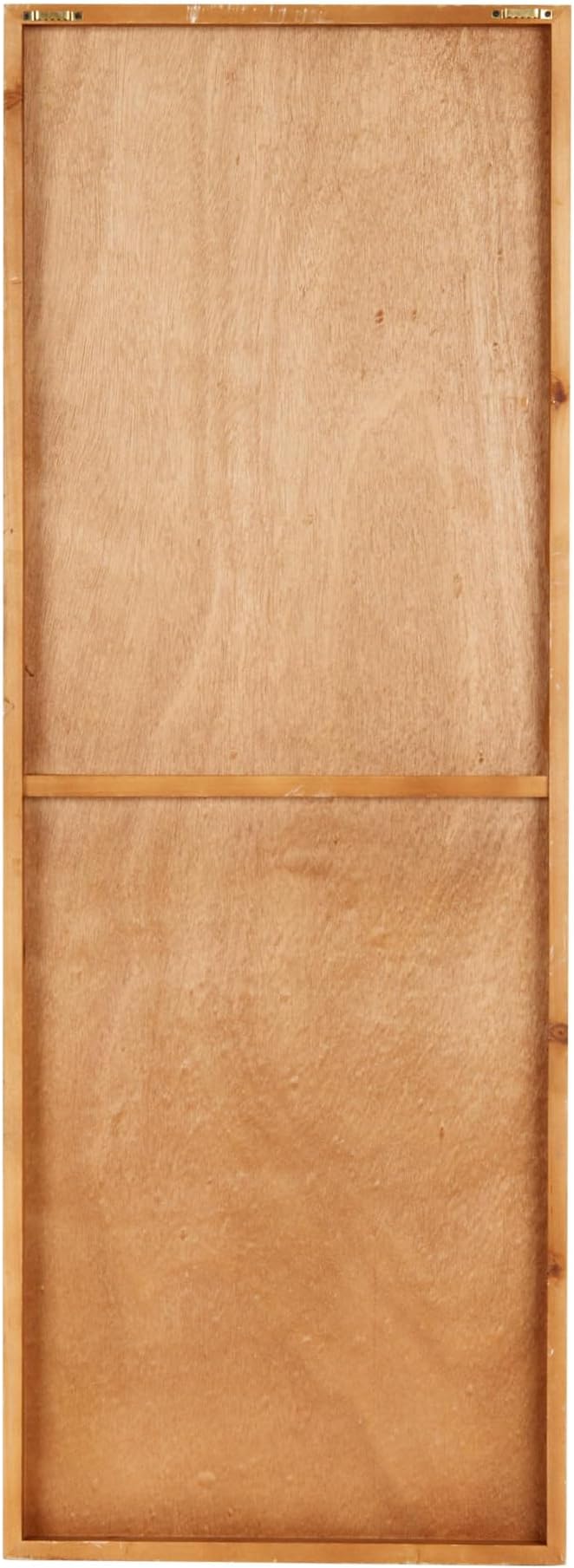 Deco 79 Wood Geometric Home Wall Decor Arches Panel Wall Sculpture with Overlapping Gold Arches, Wall Art 15.7" x 1.3" x 43.2", Light Brown