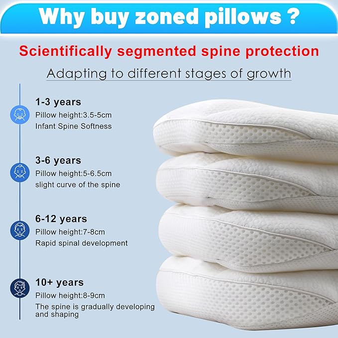 Toddler Pillow for Sleeping 3-6 Year Old
