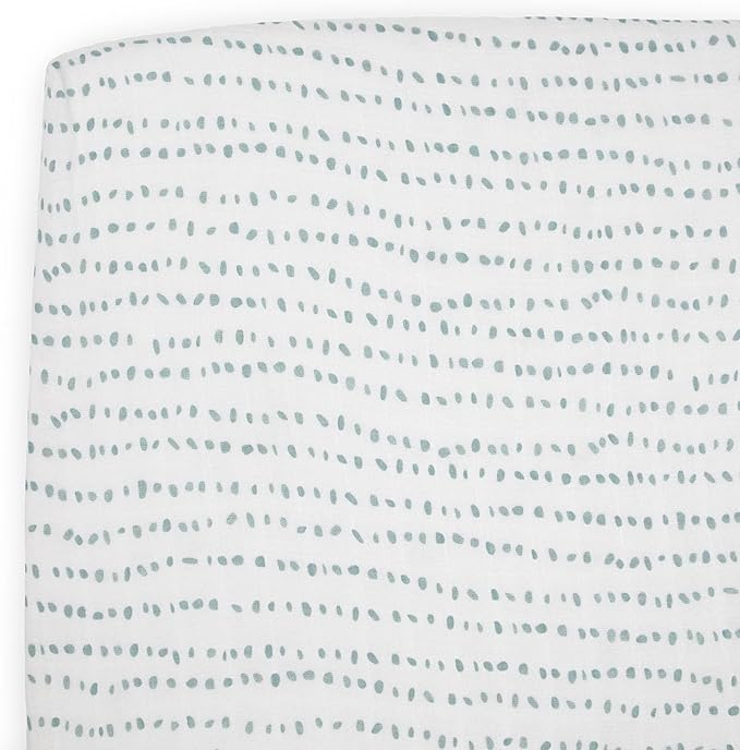 Little Unicorn Toddler Bedding 3-Piece Set | Super Soft & Breathable Muslin Fabric | for Convertible Cribs & Toddler Beds (Boho Dino)