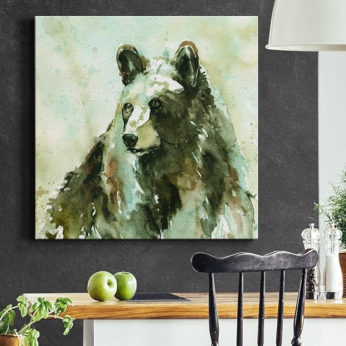 Abstract Wall Art Animals Poster for Bedroom and Living room,After A Long Winter Wall Art, Ready to Hang, 24'' x 24''