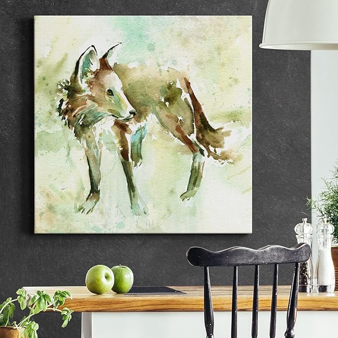 Canvas Prints Wall Art Animals Painting for Wall Décor, On Second Thought Wall Art, Ready to Hang, 32'' x 32''