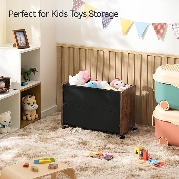 Toy Box, Toy Storage Organizer, Toy Box for Boys Girls, Kids Toy Storage Chest, Patented Design