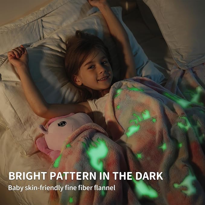 Unicorn Blanket Soft Throw Blanket Kids Unicorns Gifts for Girls