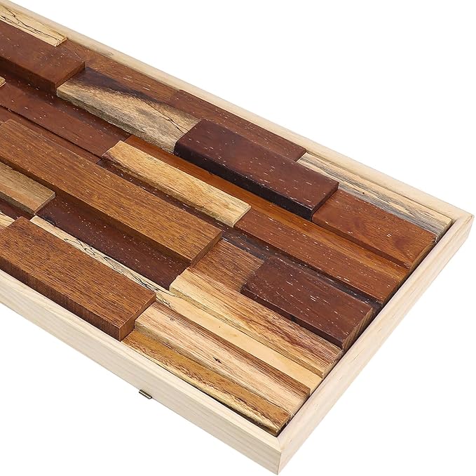 NAHARO Modern Wood Wall Decor- Natural wood Handcrafted Rustic Charm for Your Home - Perfect for Living Room, Bedroom,Kitchen,or Office