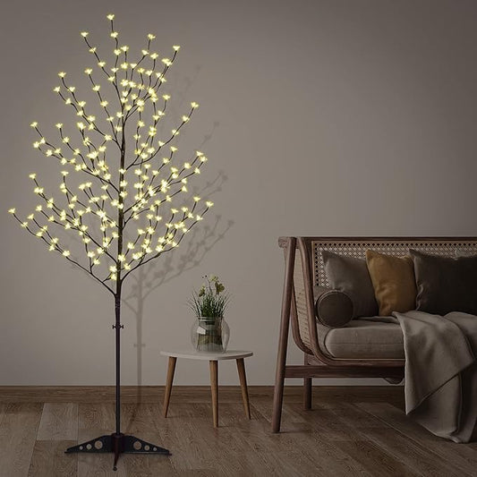Lightshare Lighted Cherry Blossom Tree (6PCS 6FT Warm White)
