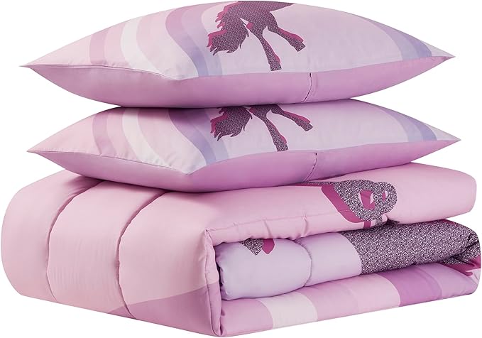 Kids Bedding Set Bed in a Bag for Boys and Girls Toddlers Printed Sheet Set and Comforter, Full, Unicorn Forever
