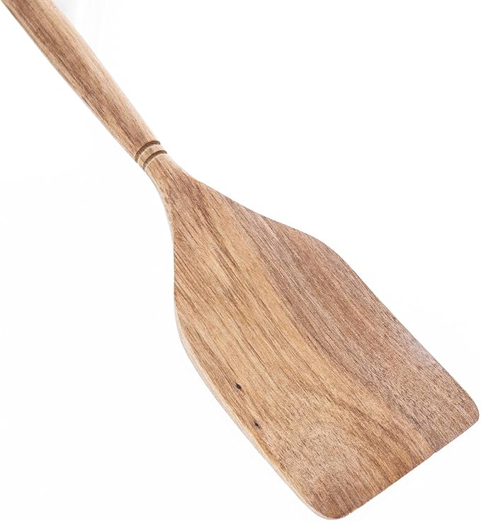 Labrea Life and Home 1pc Solid Acacia Wooden Spatula Kitchen Utensils Cooking Baking Home Essentials 12.5 Inch