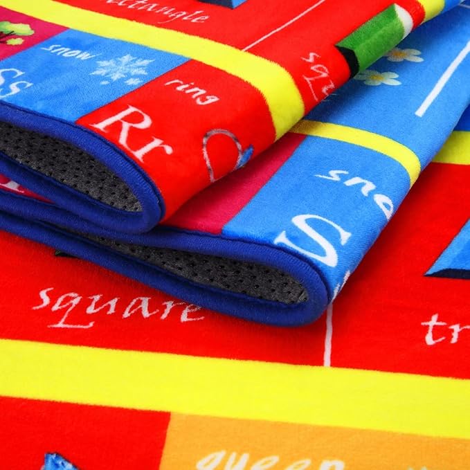 Kids Rug 3x5 Rug Baby Floor Mat Kids Educational Rug Area Rug for Learning Alphabet Play Mats for Babies and Toddlers Nursery Rug Kids Room Rugs for Bedroom Carpet