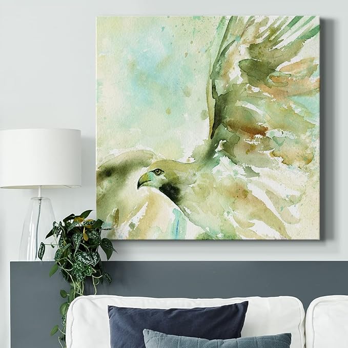 Colorful Animals Painting Wall Art on Canvas Modern Abstract Artwork, Taking Flight Wall Art, Ready to Hang, 40'' x 40''
