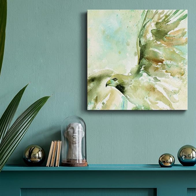 Canvas Wall Art Animals Theme for Home Décor, Taking Flight Wall Art, Ready to Hang, 16'' x 16''