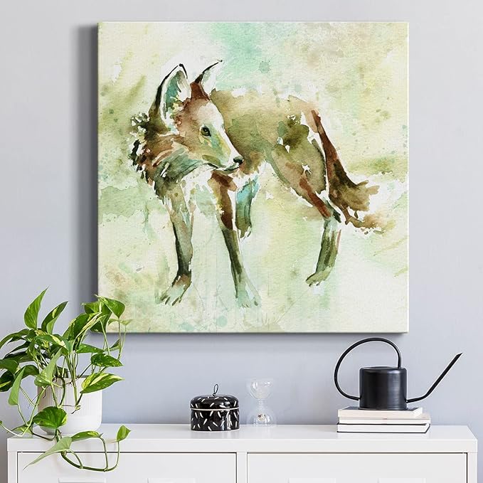 Canvas Prints Wall Art Animals Painting for Wall Décor, On Second Thought Wall Art, Ready to Hang, 32'' x 32''