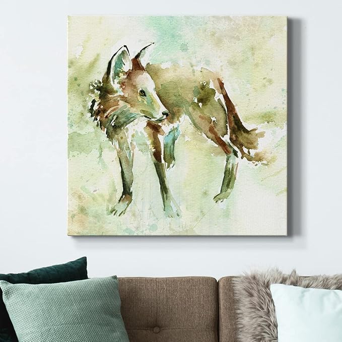 Canvas Prints Wall Art Animals Painting for Wall Décor, On Second Thought Wall Art, Ready to Hang, 32'' x 32''