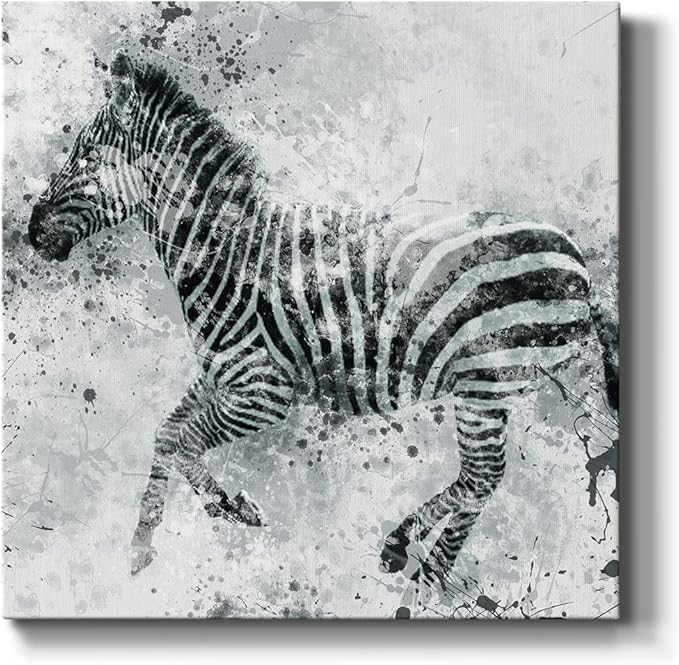 Canvas Prints Wall Art Animals Painting for Wall Décor, Zebra II Wall Art, Ready to Hang, 32'' x 32''