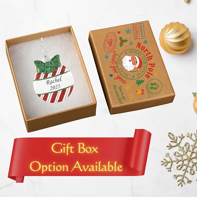 2025 Baseball Christmas Ornament – Sports-Themed Holiday Decoration – Baseball Ornament Keepsake for Players, Fans & Families – Custom Sports Ornament Gift for Tree (Baseball Glove)