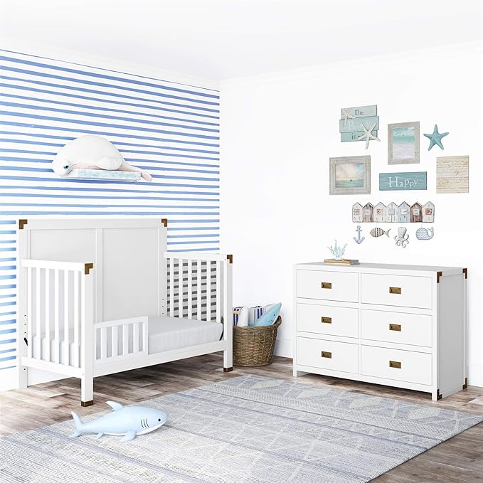 Baby Relax Miles Toddler Guardrail, White