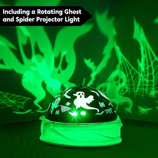 Joiedomi 6 FT Halloween Inflatable Outdoor Decoration, Ghost Inflatable Halloween Decor Outdoor, Blow Up Ghost in The Jar with Green Projecting LED for Halloween Yard Decoration