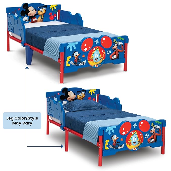 Delta Children Mickey Mouse 3D Toddler Bed, Blue