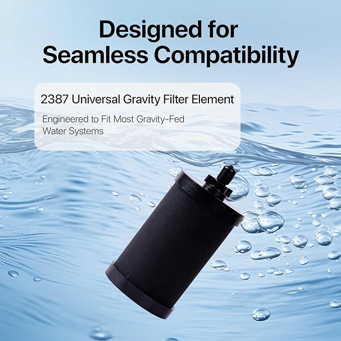 2387 Pro Water Filter Replacement – 1 Pack, 11Dx5Wx5H Long-Lasting Replacement Elements for Clean & Safe Drinking Water, Easy Installation for Home & Outdoor Use