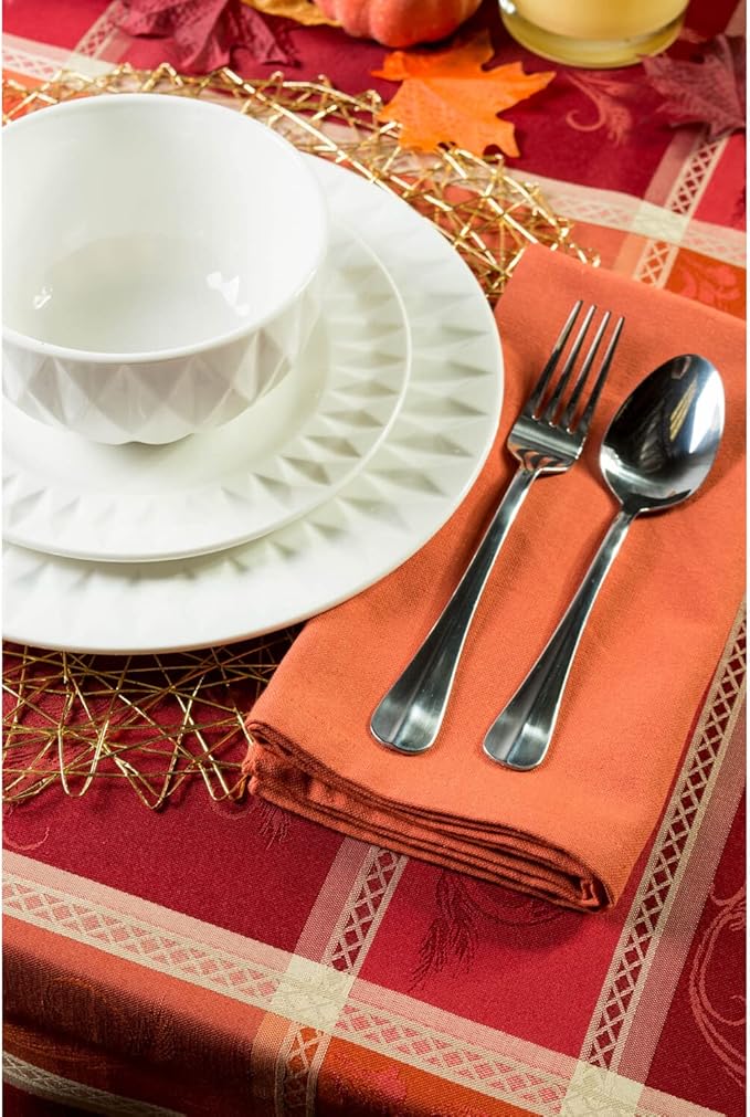 DII Variegated Tabletop Collection, Napkin Set, 20x20, Spice, 6 Piece